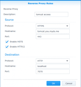 reverse proxy setup for Tomcat